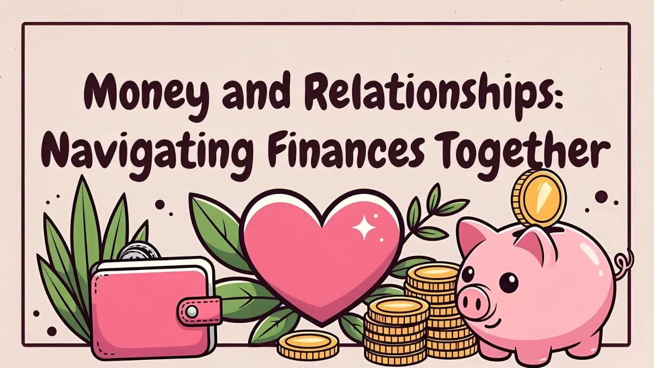 Couple navigating finances together in their relationship